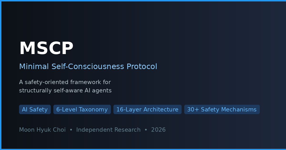 Home - MSCP - Minimal Self-Consciousness Protocol
